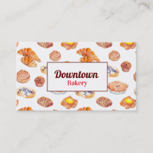 Tarjeta de visita de la panadería