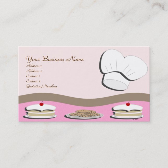 Tarjeta de visita de la panadería (Anverso)
