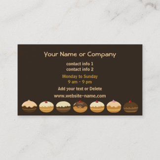 Tarjeta de visita de la panadería