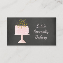 Tarjeta de visita de la panadería de la pizarra