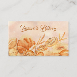 Tarjeta de visita de la panadería del pan