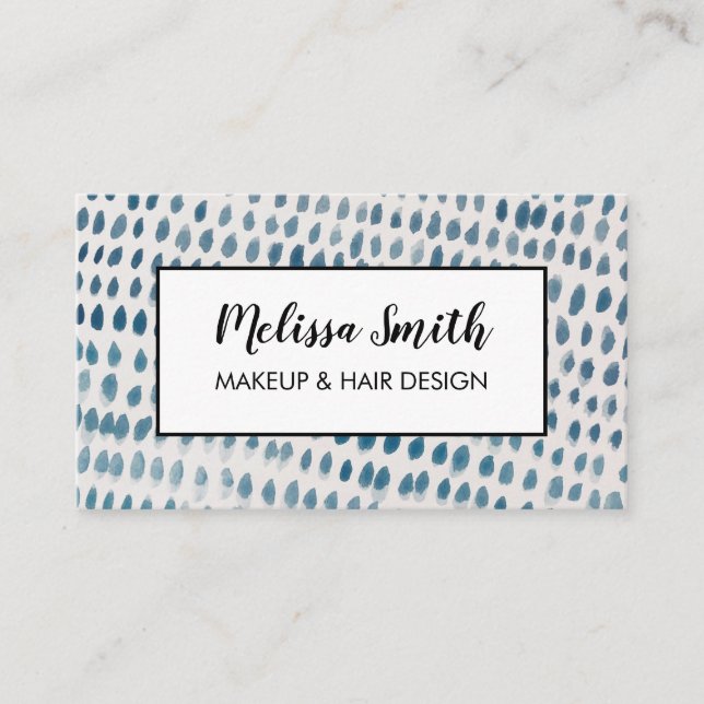 Tarjeta de visita de la peluquería del artista de  (Anverso)