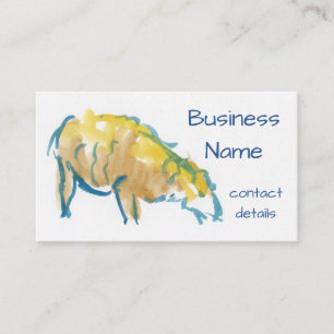 Tarjeta de visita de la pintura del watercolour