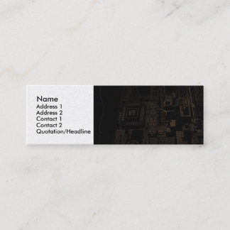 Tarjeta de visita de la placa de circuito