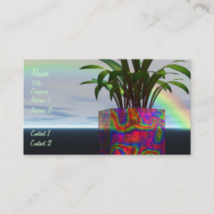Tarjeta de visita de la planta del arco iris