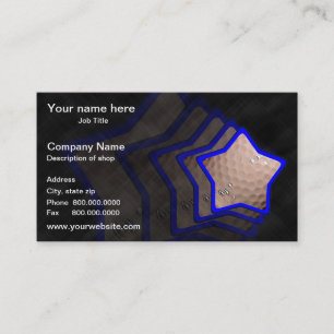 Tarjeta de visita de la plantilla de la estrella