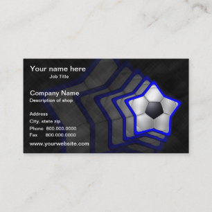 Tarjeta de visita de la plantilla de la estrella