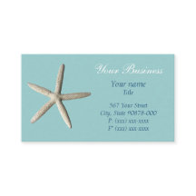 Tarjeta de visita de la playa de las estrellas de