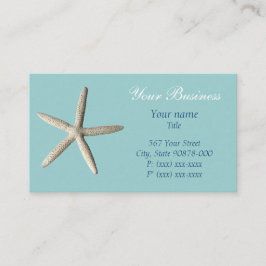 Tarjeta de visita de la playa de las estrellas de