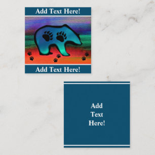 Tarjeta de visita de la plaza del oso del oso de l