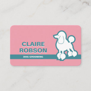 Tarjeta de visita de la preparación del perro