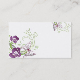 Tarjeta de visita de la primavera