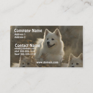 Tarjeta de visita de la raza del perro del