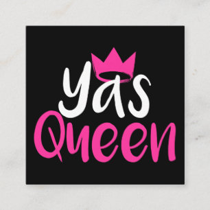 Tarjeta de visita de la reina de Yas