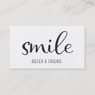 Tarjeta de visita de la remisión del dentista