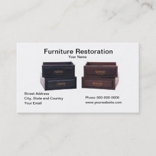 Tarjeta de visita de la restauración de los