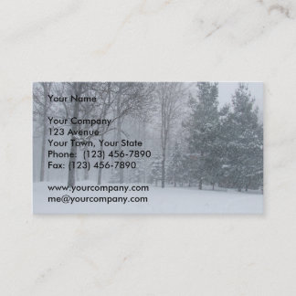 Tarjeta de visita de la retirada de la nieve
