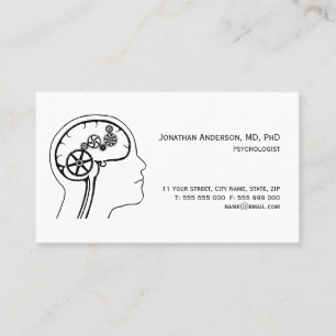 Tarjeta de visita de la salud mental/del psicólogo