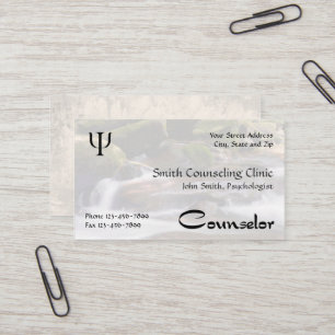 Tarjeta de visita de la salud mental del psicólogo