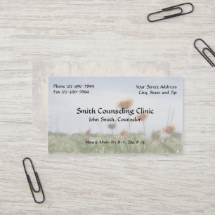 Tarjeta de visita de la salud mental del psicólogo