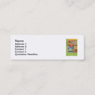 Tarjeta de visita de la señal de las cuerdas de