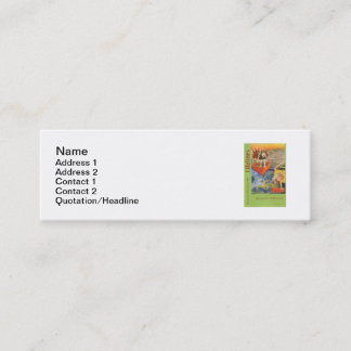 Tarjeta de visita de la señal de las cuerdas de