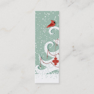 Tarjeta de visita de la señal del navidad blanco