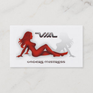 tarjeta de visita de la señora de los vaders