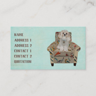 Tarjeta de visita de la SILLA del PERRO y del