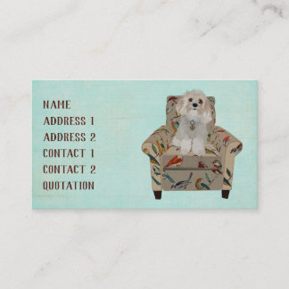 Tarjeta de visita de la SILLA del PERRO y del