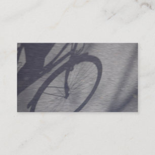 Tarjeta de visita de la sombra de la bicicleta