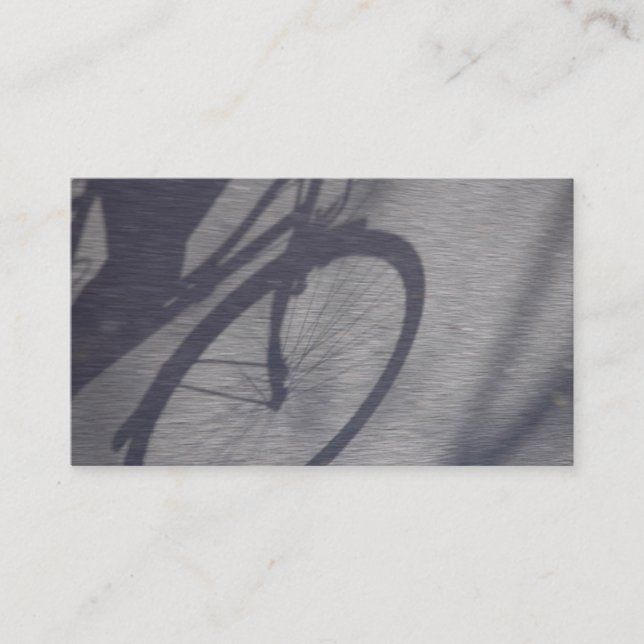 Tarjeta de visita de la sombra de la bicicleta (Anverso)