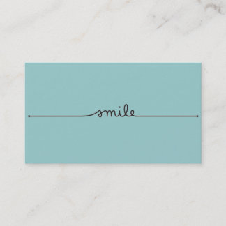 Tarjeta de visita de la sonrisa