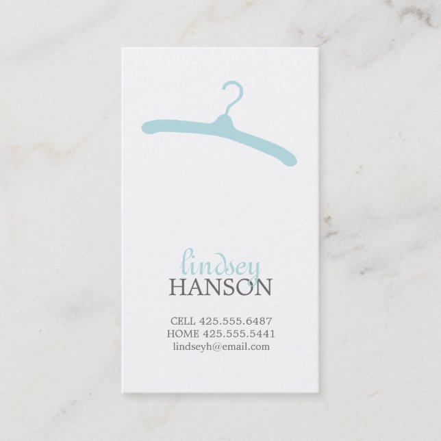 Tarjeta de visita de la suspensión (Anverso)