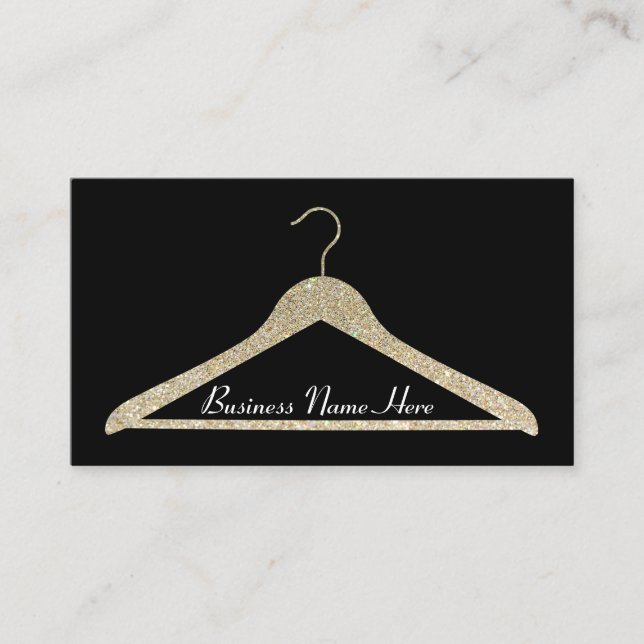 Tarjeta de visita de la suspensión del purpurina (Anverso)