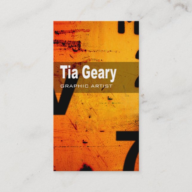 Tarjeta de visita de la tecnología del arte (Anverso)