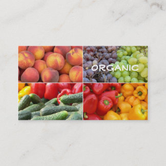 Tarjeta de visita de la tienda de alimento