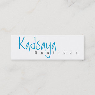 Tarjeta de visita de la tienda de Kadsaya 4 del