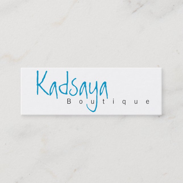Tarjeta de visita de la tienda de Kadsaya 4 del (Anverso)