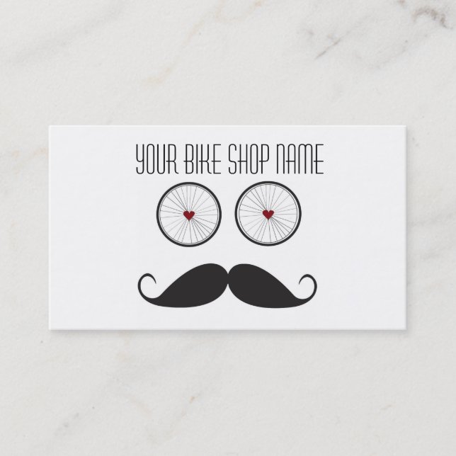 Tarjeta de visita de la tienda de la bici (Anverso)