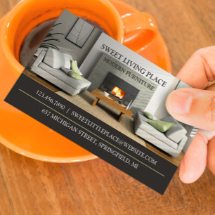 Tarjeta de visita de la tienda de muebles