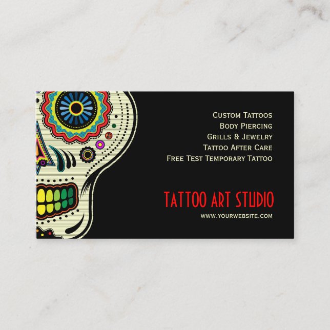 Tarjeta de visita de la tienda del arte del (Anverso)