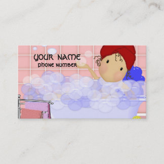 Tarjeta de visita de la tienda del baño