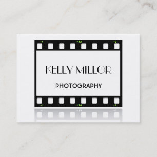 Tarjeta de visita de la tira de la película