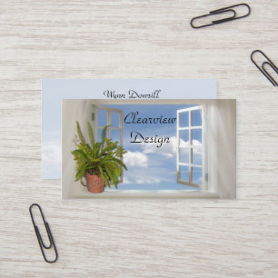 Tarjeta de visita de la ventana