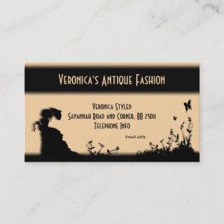 Tarjeta de visita de la victoriana Lady Champagne