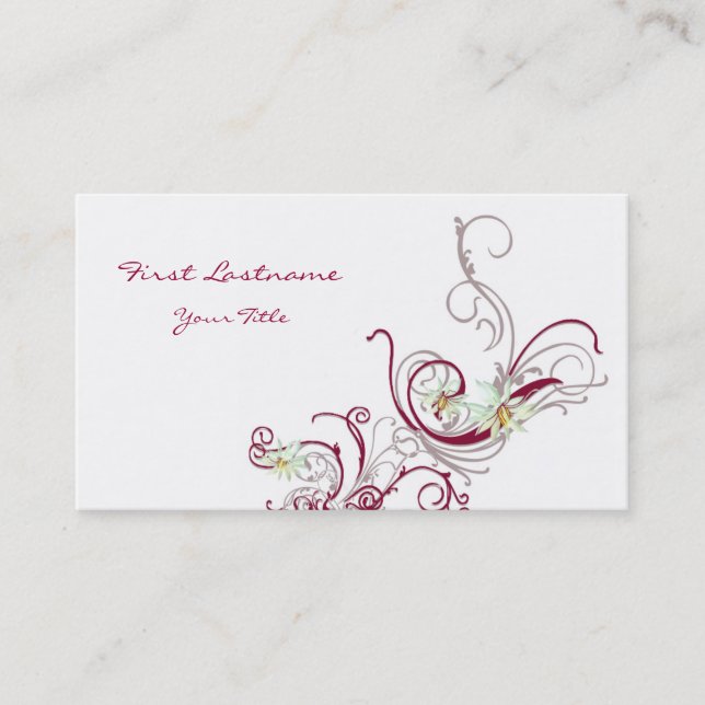 tarjeta de visita de la vid (Anverso)