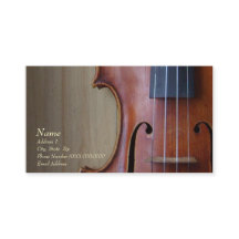 Tarjeta de visita de la viola del violín para el