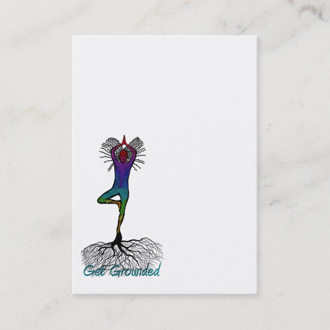 Tarjeta de visita de la yoga (Anverso)