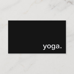 Tarjeta de visita de la yoga